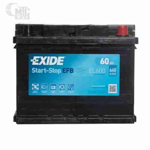 Аккумулятор Exide Start-Stop EFB 6CT-60 R [EL600] EN640 А 242x175x190мм